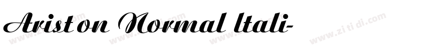 Ariston Normal ltali字体转换